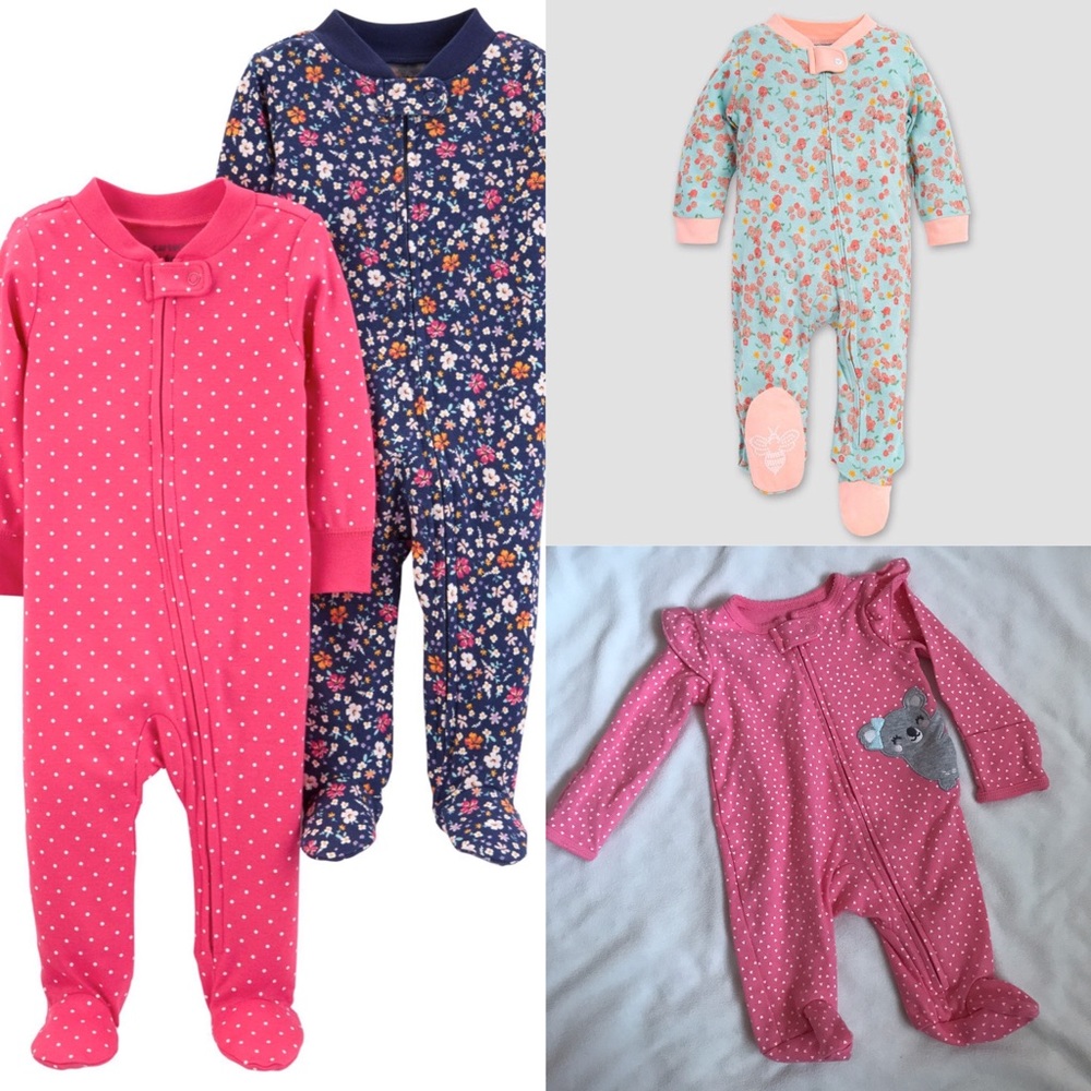 *Bundle of Carters & Burts Bees Sleep n Plays*